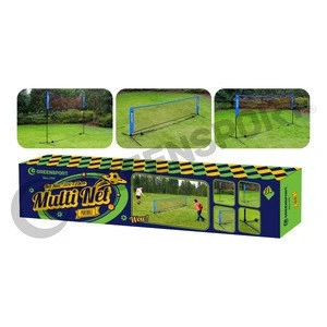 Badminton /Tennis/Volleyball multi net for adjustable 3 height
