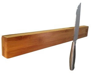 bamboo knife magnet block kitchen rack bar wooden magnetic block strip magnetic knife holder