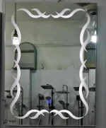 Bath mirror 600x800mm backlit bathroom makeup wall mounted vanity finger touch led light mirror wholesale