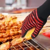 BBQ Grill Gloves, 1472F Extreme Heat Resistant Grilling Gloves Non-Slip Oven Mitts Potholder, Perfect for Barbecue, Cooking