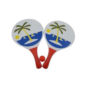 Beach Equipment Professional Beach Bat Sport/ Paddle / Racket for Training Wooden Beach Racquet