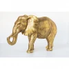 Beautiful High Quality Golden Animal Figurines Statue Home Decoration in Resin Elephant