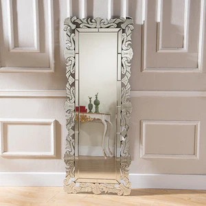 Beauty customized large cheap retangular venetian mirror for standing