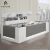 Import Beauty modern furniture salon reception desk in artificial solid surface from China