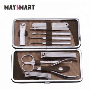 Beauty Nail Care Clippers Tweezers Cuticle Kits Grooming Set for Men