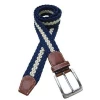 Belt manufacturing knitted elastic braided fabric belt