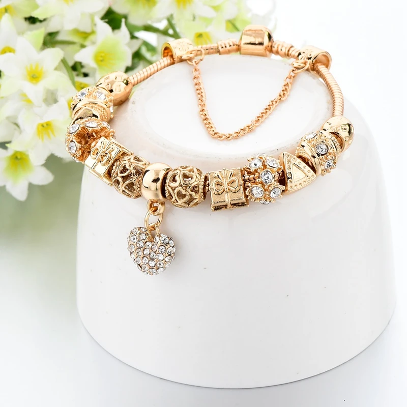 Best Gifit Bracelet Fit Fashion Jewelry, DIY Charm Women Handmade Jewelry Bracelet