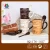 Import best saling color inside ceramic coffee mug with colorful dots from China