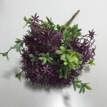 Best selling artificial  plants chlorophytum plastic green leaves grass flower decoration