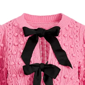 Best Selling Durable Using Popular Product Spring Crop Tops Kids Knitted Sweaters