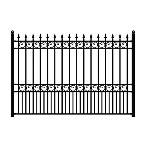 Best selling (ISO9001 Factory) Simple Design Cheap Wholesale Steel Metal Garden Fence, cast iron fencing panels