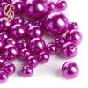 Best Selling Loose Faux Colorful Pearls With Hole Round Plastic Pearls Beads