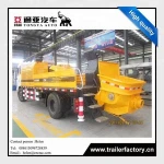 Best selling yellow concrete pump semi trailer