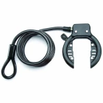 Bicycle Frame Lock with steel cable plug-in