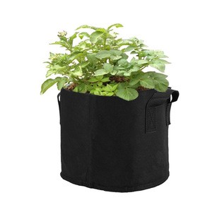 Biodegradable Customized Eco-friendly Nursery Fabric Pot 10 Gallon Garden Planting Bag NON Woven Felt Grow Bag