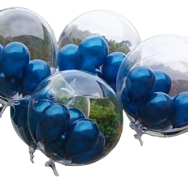 Birthday Wedding 10/18/20/24/36 Inch Transparent Clear Bubble Balloon Clear BoBo Foil DIY Balloon Party
