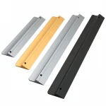 Black color and Aluminum color aluminum wardrobe cabinet handle