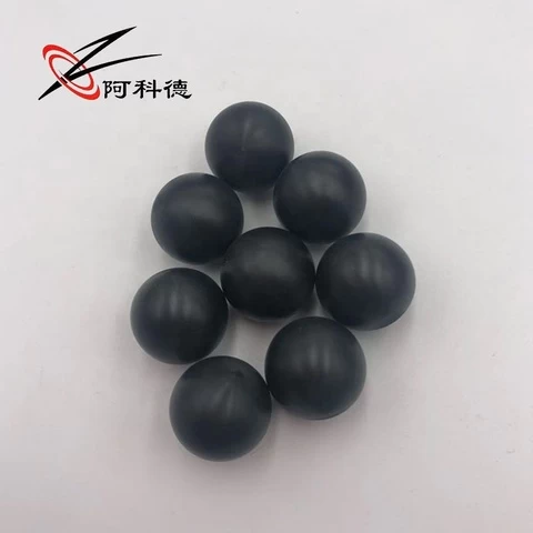Black Nylon solid sealing Graphite  ball screw hole solid ball PP POM  solid hollow precision plastic balls