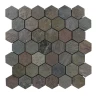 Black Slate Mosaic Tile Full Wall Decoration Tile All India Stone