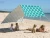 Import Blue and White Strip Sun Shelter Camping Outdoor Camping Beach Tent from China