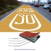 Blue color anti-skid road surface aggregates resin driveways