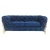Import Blue Velvet Chesterfield Living Room Sofa with Golden Leg from China