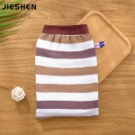 Body Exfoliating Mitt Glove Body Bath Scrubberssponges JIESHEN100% Natural Work Gloves Face Care and Scrub Glove 1pcs/opp Bag