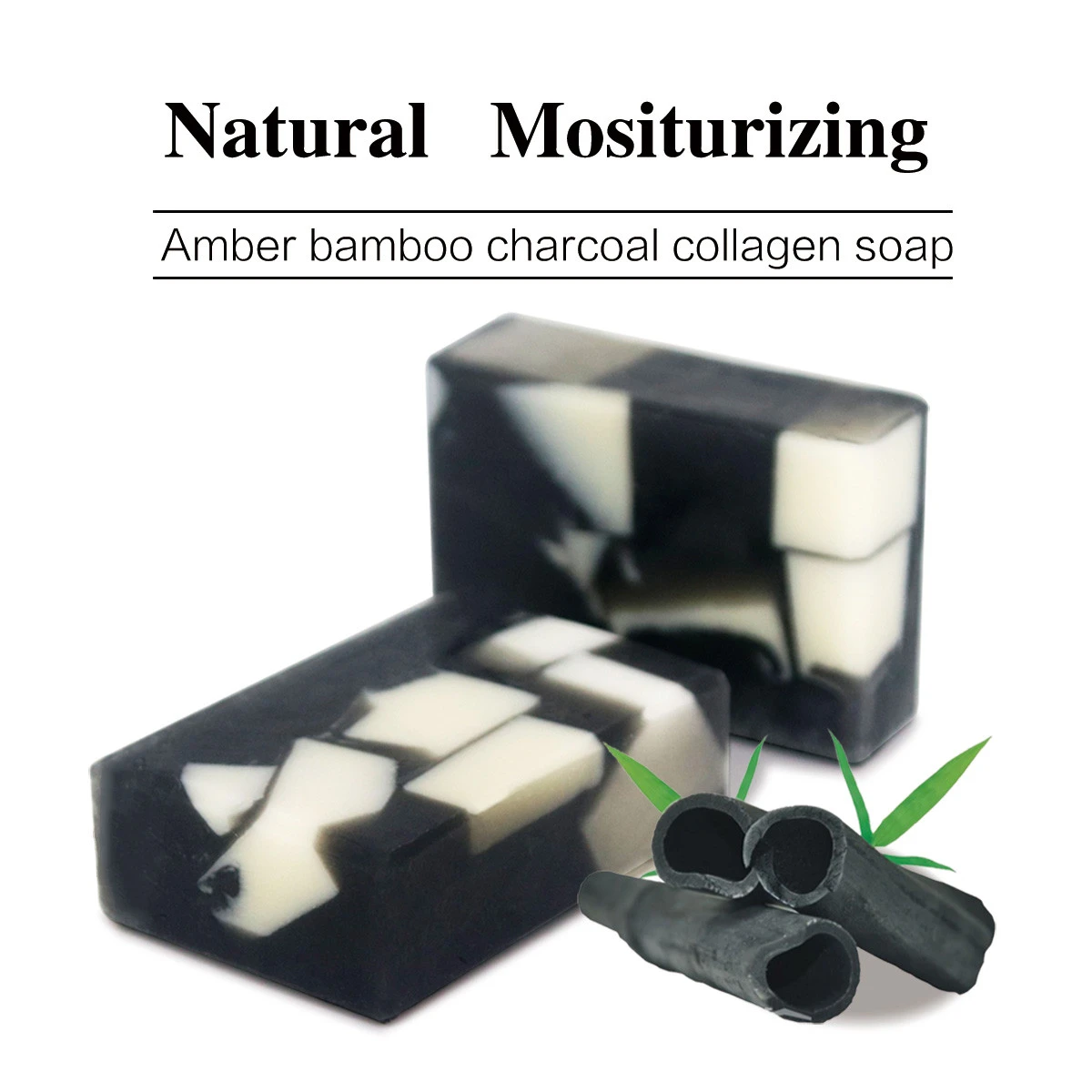 Body Soap Face Soap Handmade Bamboo Charcoal Facial Cleaning Soap