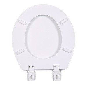 Bofan 17inch beveled Biodegradable molded wood folding ergonomic elegant washer toilet seat cover for adults