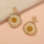 Import Bohemian Resin Flower Stud Earring Fashion Acrylic Daisy Sunflower Gold Hoop Earrings Women Girls 925 Silver Jewelry from China