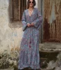 Bohemian Women Wear Casual Indian Silk Long Dress