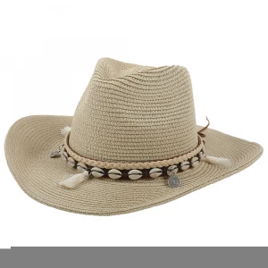 Bohemian Women Western Hollow Cowboy Straw Panama Jazz Cowboy Hat Beach Sambrero Ladies Sun Hat Size 56-58 CM