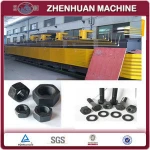 bolt and nut hardening heat treatment with mesh belt