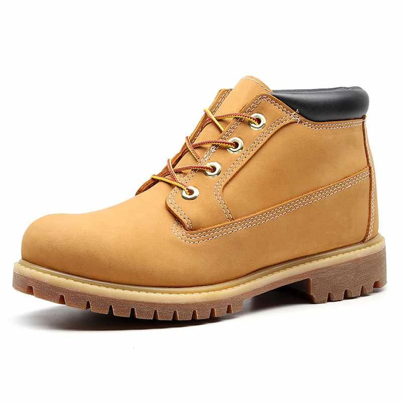 boots short mens shoes womens shoes leather shoes breathableworker high top