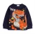 Import boy spring winter o- neck hot sale dinosaur pattern long sleeve cotton t shirt from China