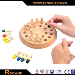 Brain Practice Memory Chess Games Educational Wooden Puzzle