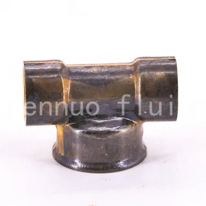 Brass compression fitting pipe connector welded Tee l pipe fitting soldering connection