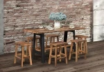 Bridge Wooden And Iron Bar Table Pub Table Use In Bar Restorent  And Livnig Room