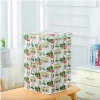 BSCI Foldable Easily Transport Lightweight Metal Handle Polyester Linen Foldable cardboard Laundry Hamper With Lid Liners