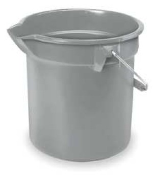 Bucket 14 Qt. Gray HDPE