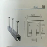 Building Materials carbon steel Precast Concrete cast in channel