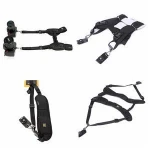 CADEN best Black cool rapid Quick Strap Double Shoulder Belt sling DSLR camera shoulder straps