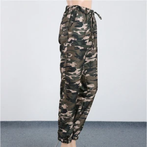 Camouflage Printed Trousers Women Half Plus Size Piece Stacked Pants Denim Men Set 2 S-5XL Stacked Jeans