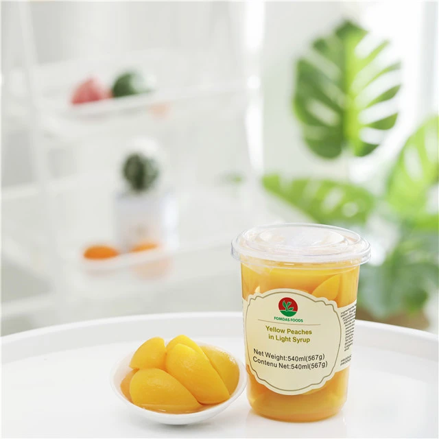 Canned Food 567g(20oz) Peach Strips in Fruit Juice in WGJ &amp; LEMON JUICE in Fruit Cup