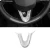 Import Car Steering wheel Covers Trim Sticker with diamond for Cadillac XT4 CT5 Steering wheel U shape interior decoration from China