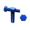 Carbon steel blue coating PTFE Hex head bolt