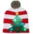 Import Cartoon children&#x27;s Christmas knitted hats fall/winter caps LED fur ball caps with lights from China