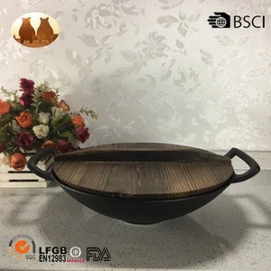 cast iron china wok