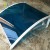 Import CC Hot sale blue fire proof solid outdoor pc sheet window awning from China