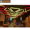 Ceiling Decoration Lighting DMX Winch System RGB 3D Kinetic LED Triangle Pixel Tube